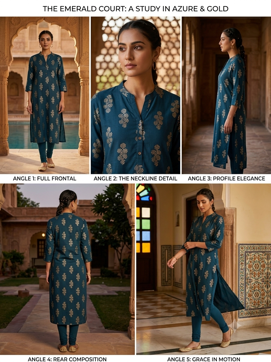 Foil Print Kurta